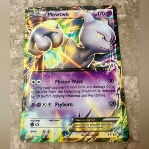 Pokemon Mewtwo EX - XY183 XY Black Star Promo (Jumbo/Oversized Size) NM
